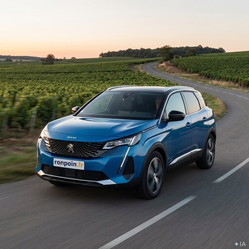Image générée par intelligence artificielle Budget SUV familial d'occasion — illustration générée par IA
