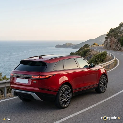 SUV familial et vacances — illustration générée par IA