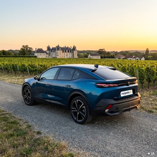 SUV familial d'occasion à Lyon — illustration générée par IA