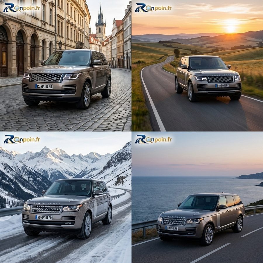 SUV familial prêt pour les vacances