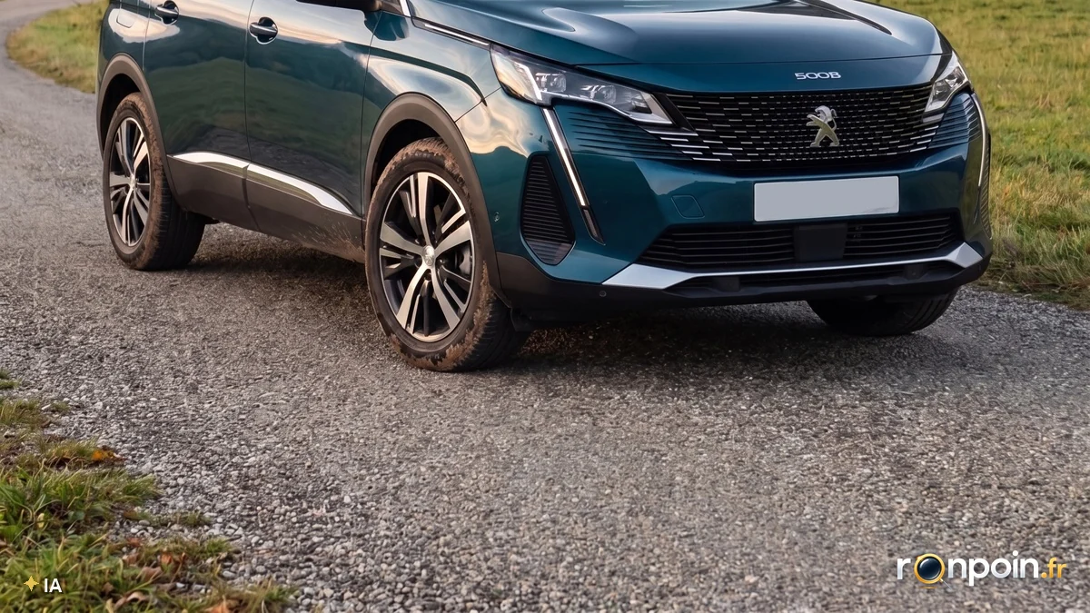 Image générée par intelligence artificielle SUV familial électrique d'occasion — illustration générée par IA
