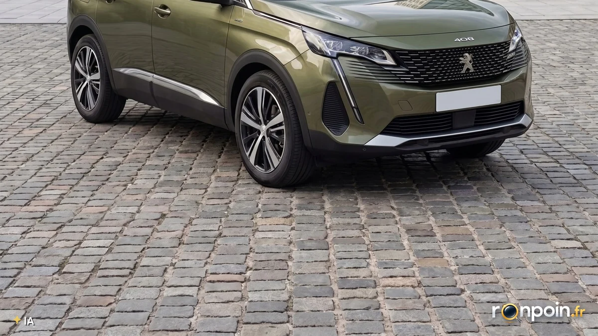 Image générée par intelligence artificielle SUV hybride d'occasion — illustration générée par IA