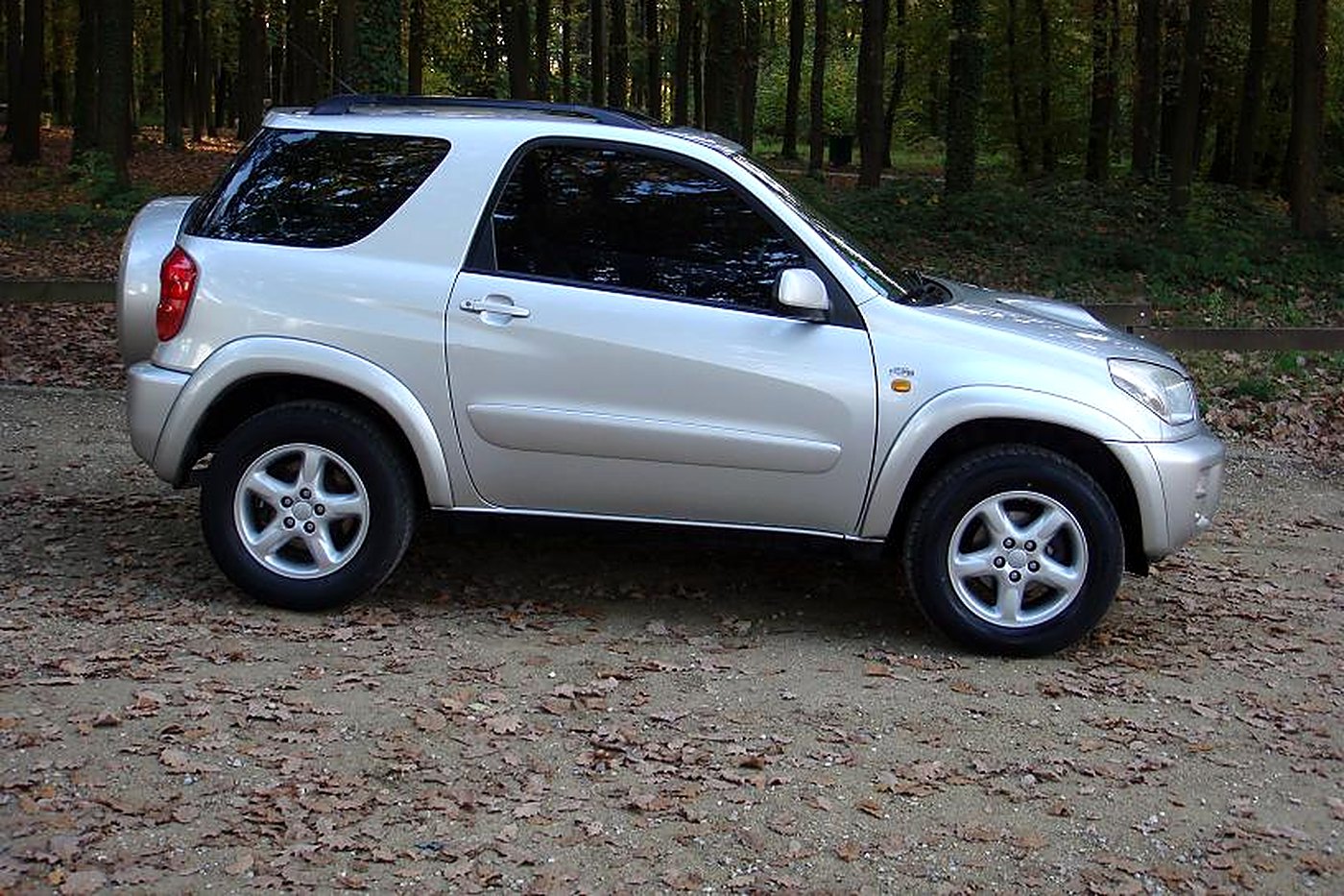 Toyota RAV4 II gris 3 portes de profil